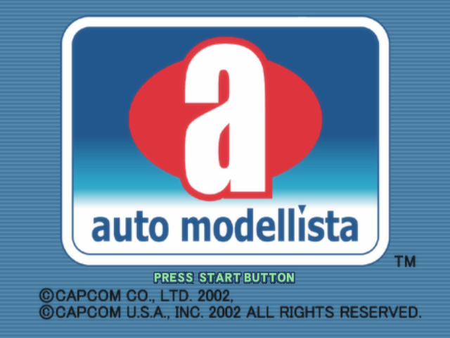 auto modellista — Title screen