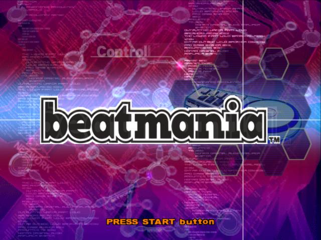 beatmania — Title screen