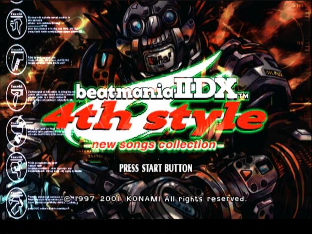 beatmania IIDX 4th Style : New Songs Collection — Title screen
