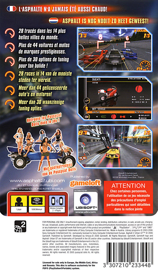 Asphalt : Urban GT 2 — Box back
