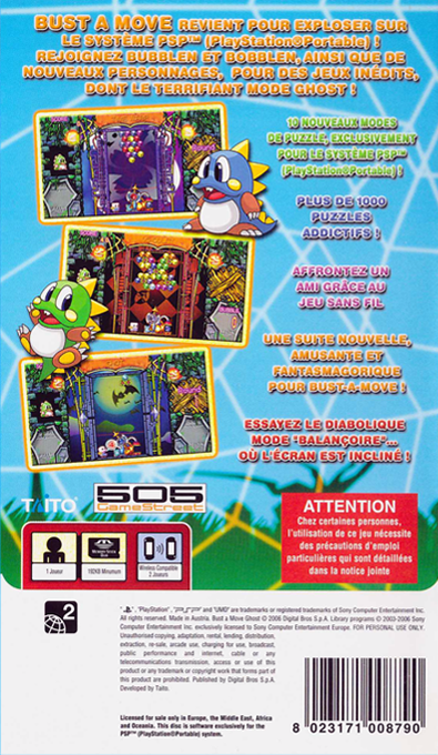Bust-A-Move Ghost — Box back