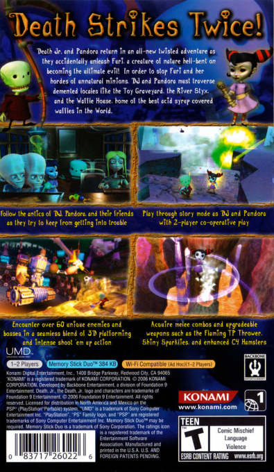 Death Jr. II : Root of Evil — Box back