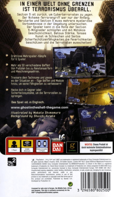 Ghost in the Shell : Stand Alone Complex — Box back