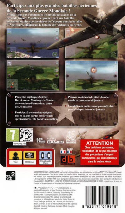 IL-2 Sturmovik : Birds of Prey — Box back