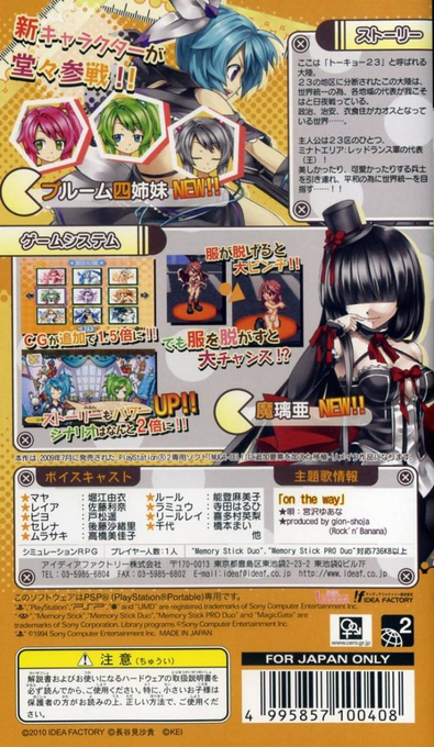 Motto Nuga-Cel! — Box back