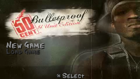 50 Cent : Bulletproof, G-Unit Edition — Title screen