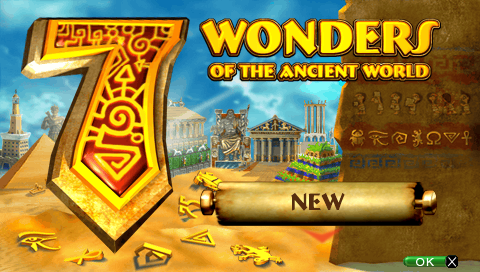 7 Wonders of the Ancient World — Title screen
