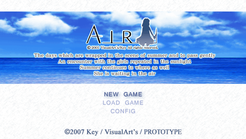 AIR — Title screen