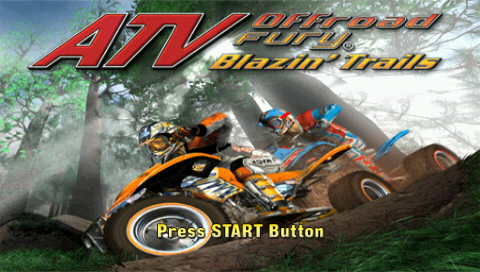ATV Offroad Fury : Blazin' Trails — Title screen