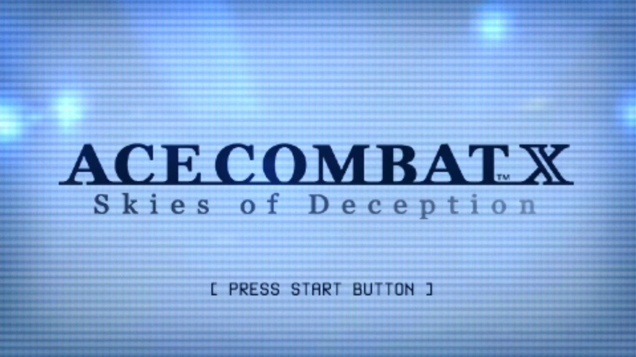 Ace Combat X : Skies of Deception — Title screen