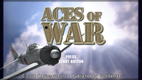 Aces of War — Title screen