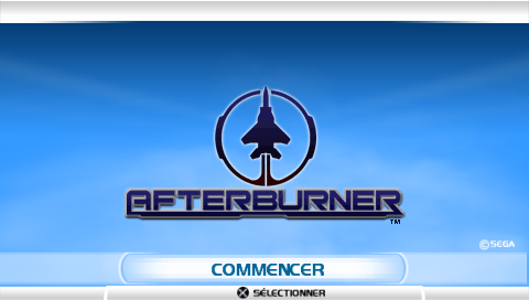 After Burner : Black Falcon — Title screen