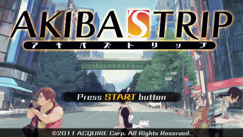 Akiba's Trip — Title screen