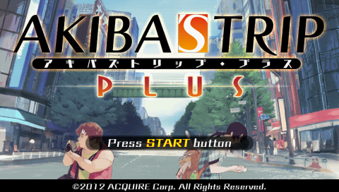 Akiba's Trip Plus — Title screen