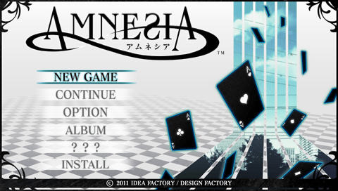 Amnesia — Title screen