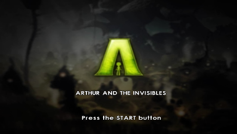 Arthur and the Invisibles — Title screen