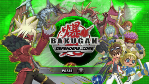 Bakugan Battle Brawlers : Defenders of the Core — Title screen