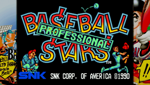Baseball Stars Professional — Title screen