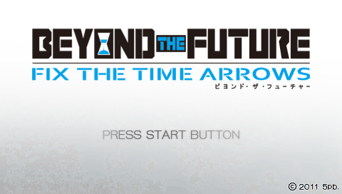 Beyond the Future : Fix the Time Arrows — Title screen