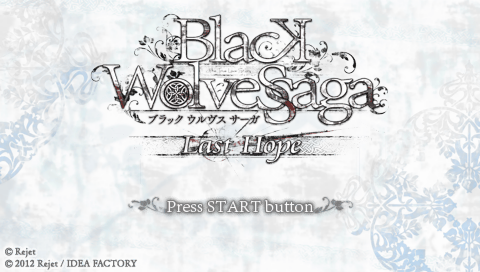 Black Wolves Saga : Last Hope — Title screen