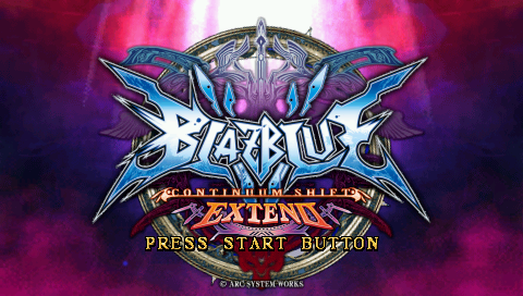 BlazBlue : Continuum Shift Extend — Title screen