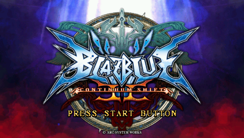 BlazBlue : Continuum Shift II — Title screen