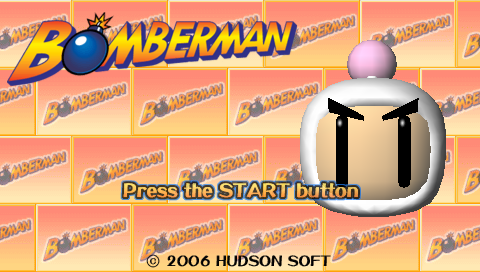 Bomberman — Title screen