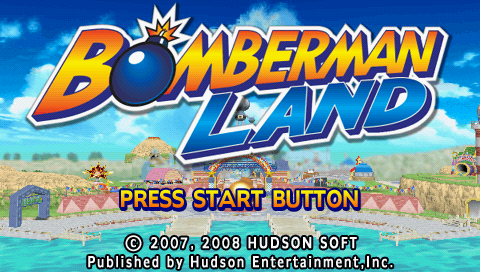 Bomberman Land — Title screen