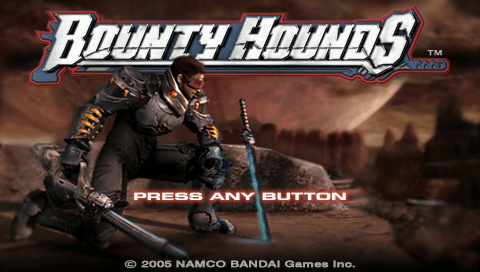 Bounty Hounds — Title screen