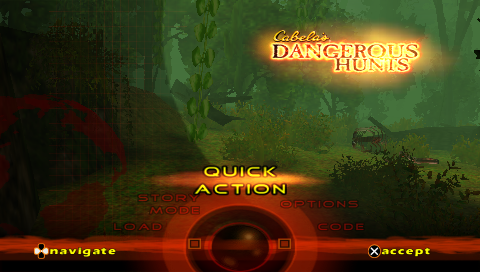 Cabela's Dangerous Hunts : Ultimate Challenge — Title screen