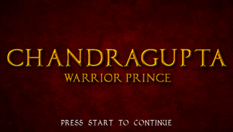Chandragupta : Warrior Prince — Title screen