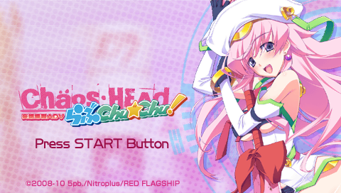 Chaos;Head Love Chu-Chu! — Title screen