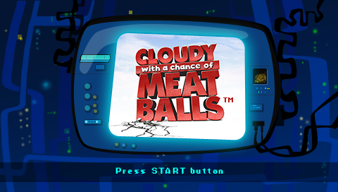 Cloudy with a Chance of Meatballs — Title screen