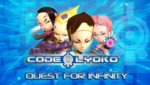 Code Lyoko - Quest for Infinity — Title screen