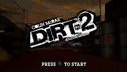 Colin McRae : DiRT 2 — Title screen