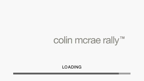 Colin McRae Rally — Title screen