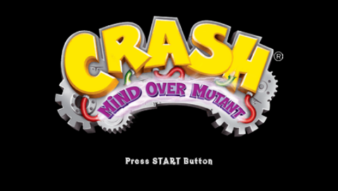 Crash : Mind Over Mutant — Title screen