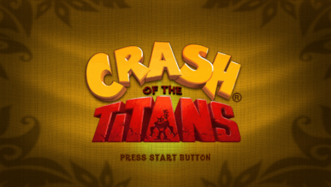 Crash of the Titans — Title screen