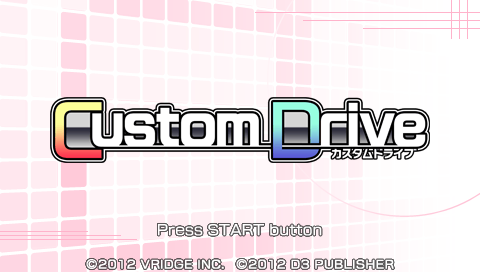 Custom Drive — Title screen