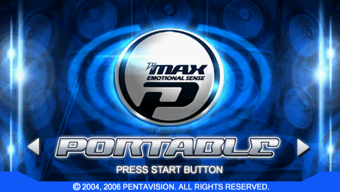 DJ Max Portable — Title screen