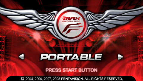 DJ Max Portable 2 — Title screen