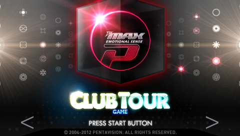 DJ Max Portable Black Square — Title screen