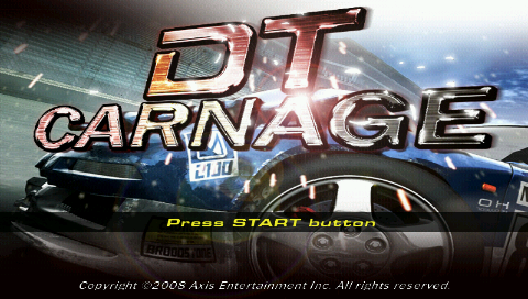 DT Carnage — Title screen