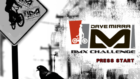 Dave Mirra BMX Challenge — Title screen