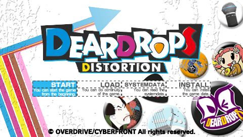 Dear Drops Distortion — Title screen
