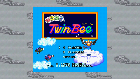 Detana!! Twinbee — Title screen