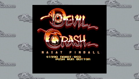 Devil Crash — Title screen