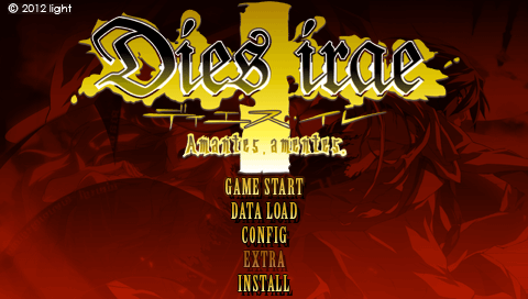 Dies Irae : Amantes Amentes — Title screen