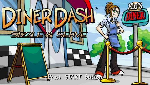 Diner Dash — Title screen