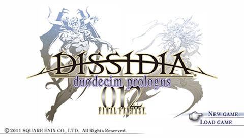 Dissidia 012 Prologus : Duodecim Final Fantasy — Title screen